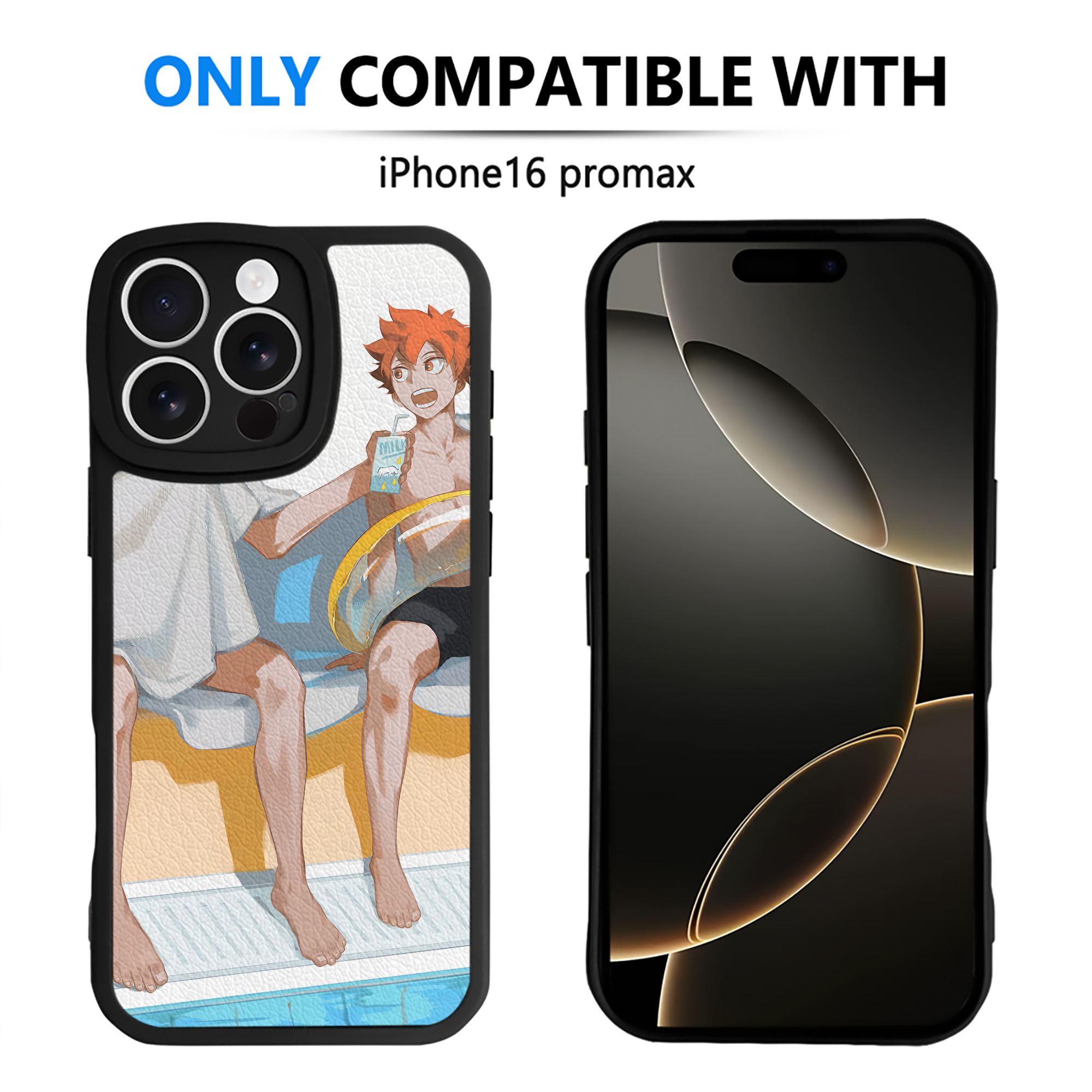 （画像用） ハイキュー!! Haikyu!! 【iPhone 16シリーズ対応】シリコンスマホケース（レザー調） 材質：シリコン